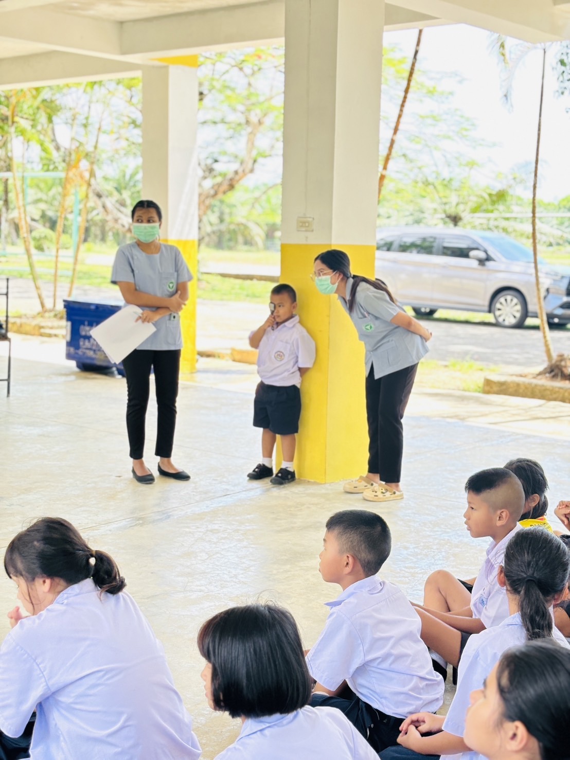 เมื่อวันจันทร์ที่27พฤษภาคม2567
นักเรียนโรงเรียนเทศบาลบ้านปากวีป มิตรภาพที่124 ตั้งแต่ระดับชั้นประถมศึกษาปีที่1-6ทุกคน ได้รับการตรวจวัดสายตาฟรีจากโรงพยาบาลส่งเสริมสุขภาพตำบลคึกคัก